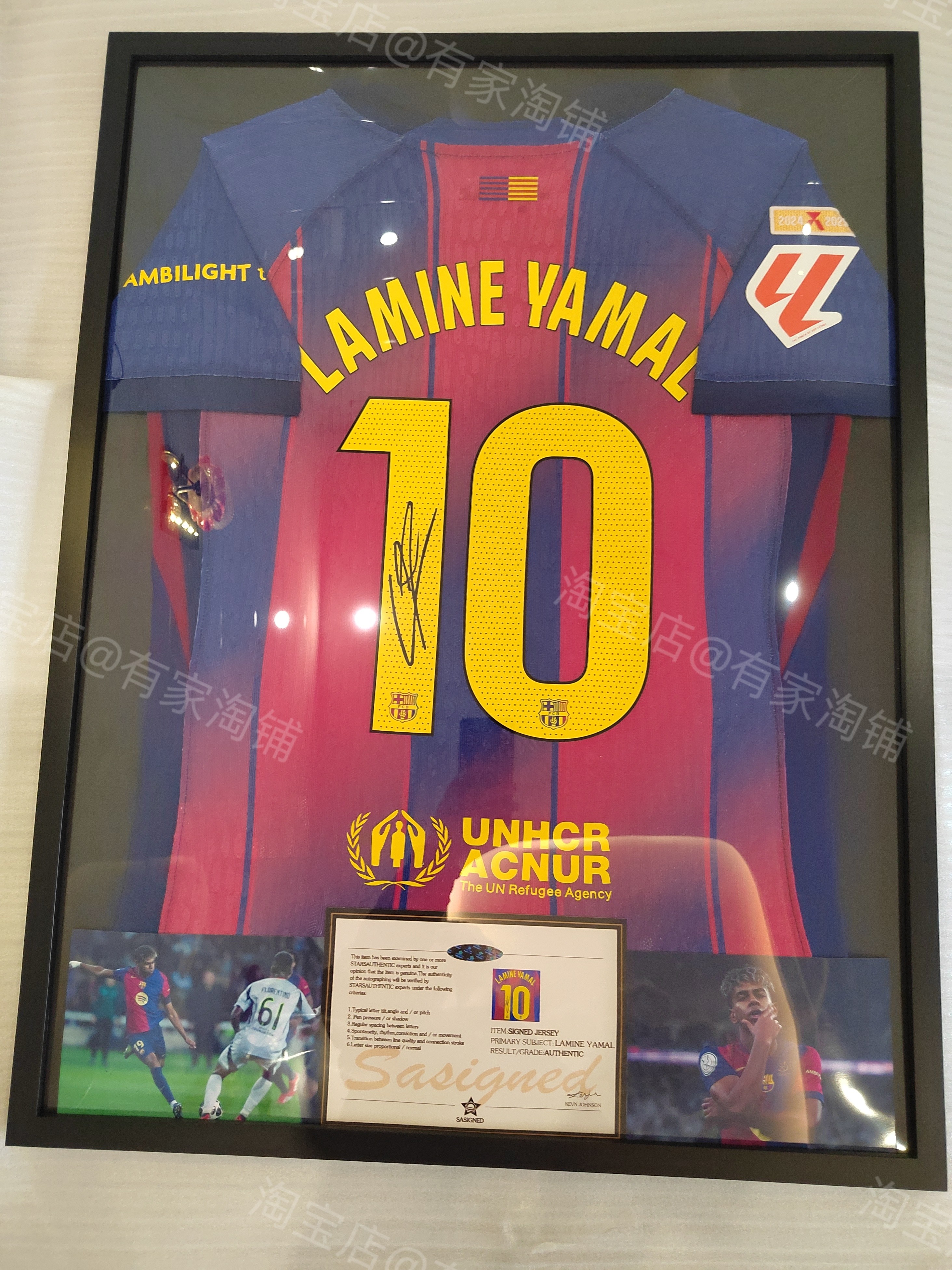 thumbnail for [Including jersey] Yamalbasa seal signature jersey framed photo frame framed collection birthday gift