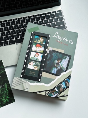 金泰亨LAYOVER人生四格硬纸板卡册韩国BTS防弹少年团V小卡收纳