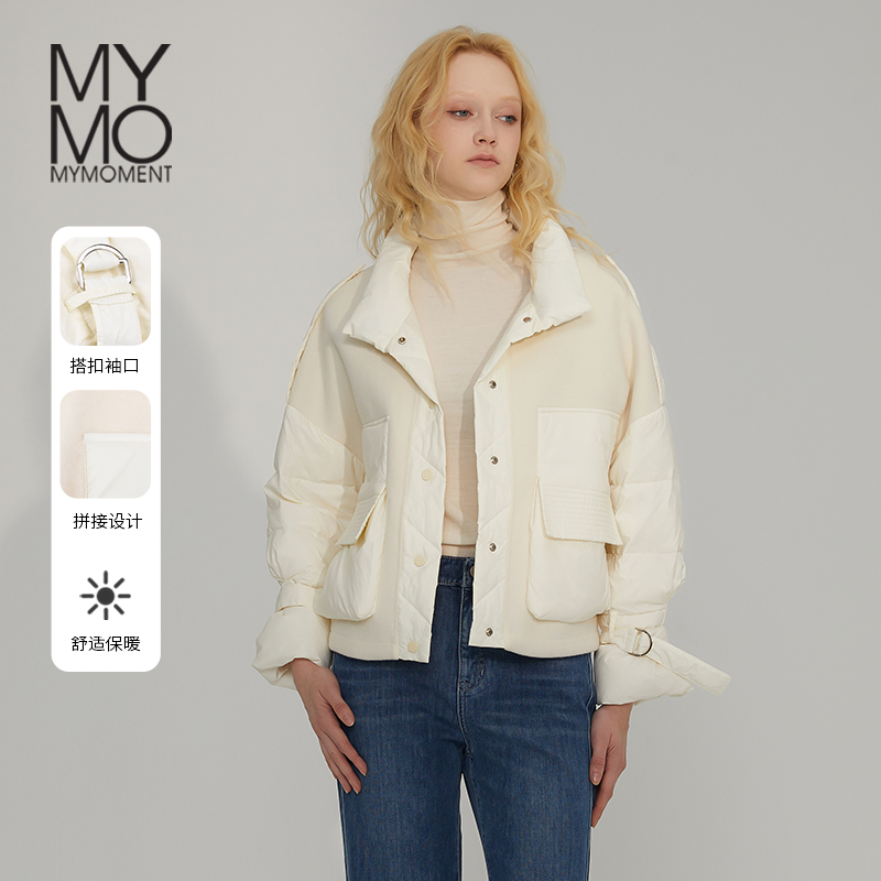 Mymo高端设计感短款羽绒服