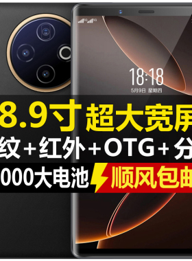8.9寸大屏智能手机全网通5G红外遥控OTG反向充电18000毫安带电池