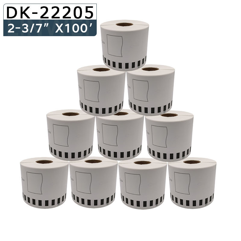 兼容兄弟QL-570N标签纸DK-22205 白底黑字
