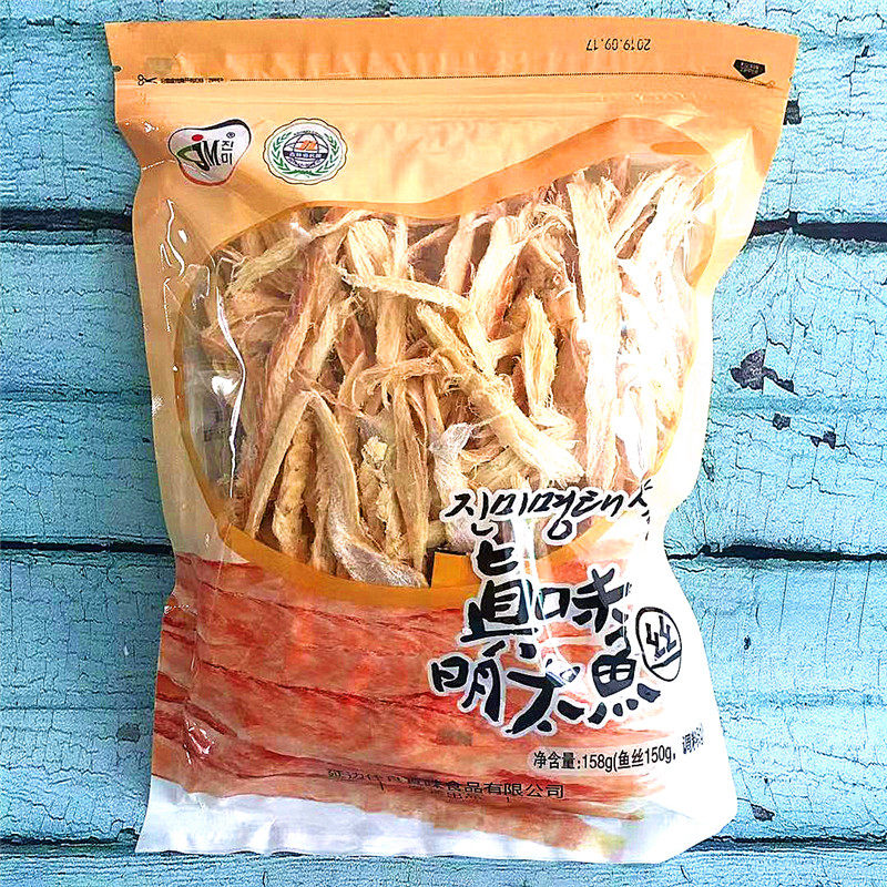 延边特产零食 真味明太鱼条 延边特产干明太鱼丝去皮鱼丝带料美食