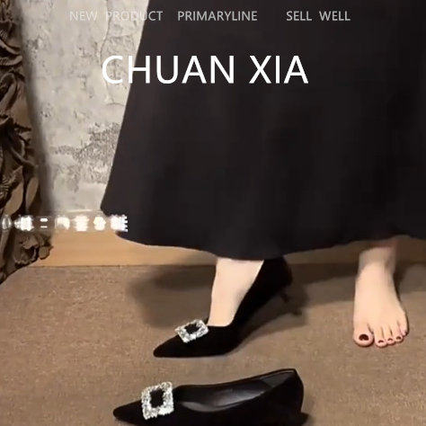 羊皮版~法式小猫跟高跟鞋女真皮水钻尖头包鞋通勤软底职业工作鞋,女鞋,浅口单鞋,淘宝优惠券,粉丝福利购,淘宝优惠卷