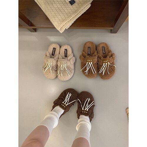 SHOE-REN流苏毛毛鞋女秋
