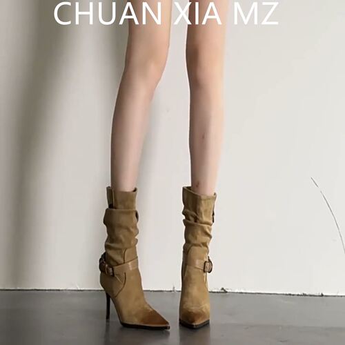 羊皮版~废土风复古细跟短