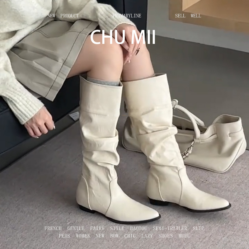 羊皮版~英伦风长筒骑士靴