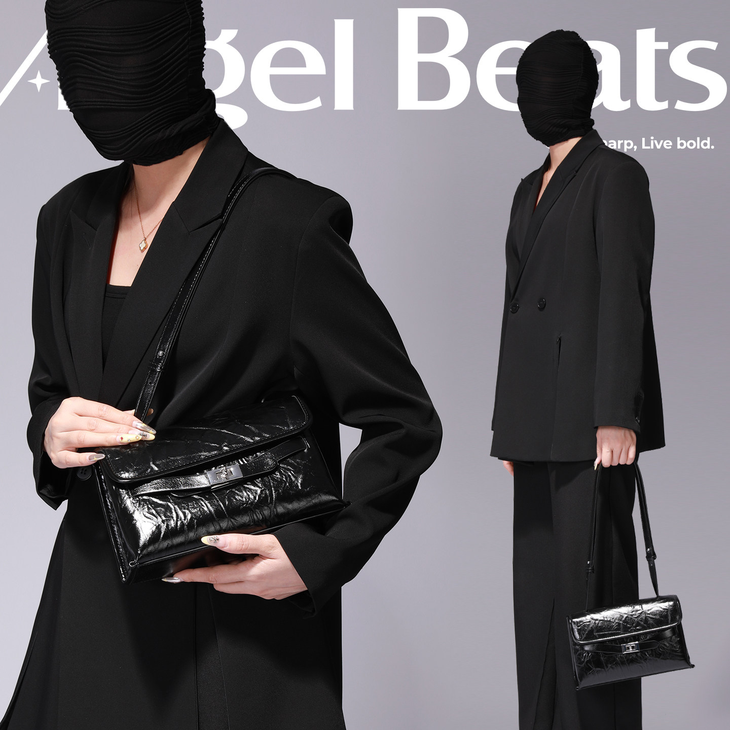 AngelBeats新款轻奢女士麻将包图片