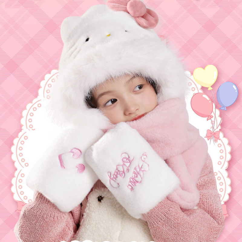 三丽鸥三合一帽子可爱卡通萌趣