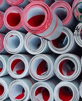 镀锌铁皮踢脚板 楼层隔离带 分色条外架踢脚线 铁皮警示带 反光条