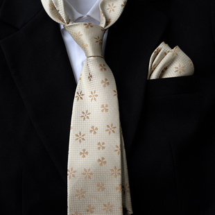 花纹意式提花领带男士休闲商务高档正装结婚西装衬衫配饰独特条纹