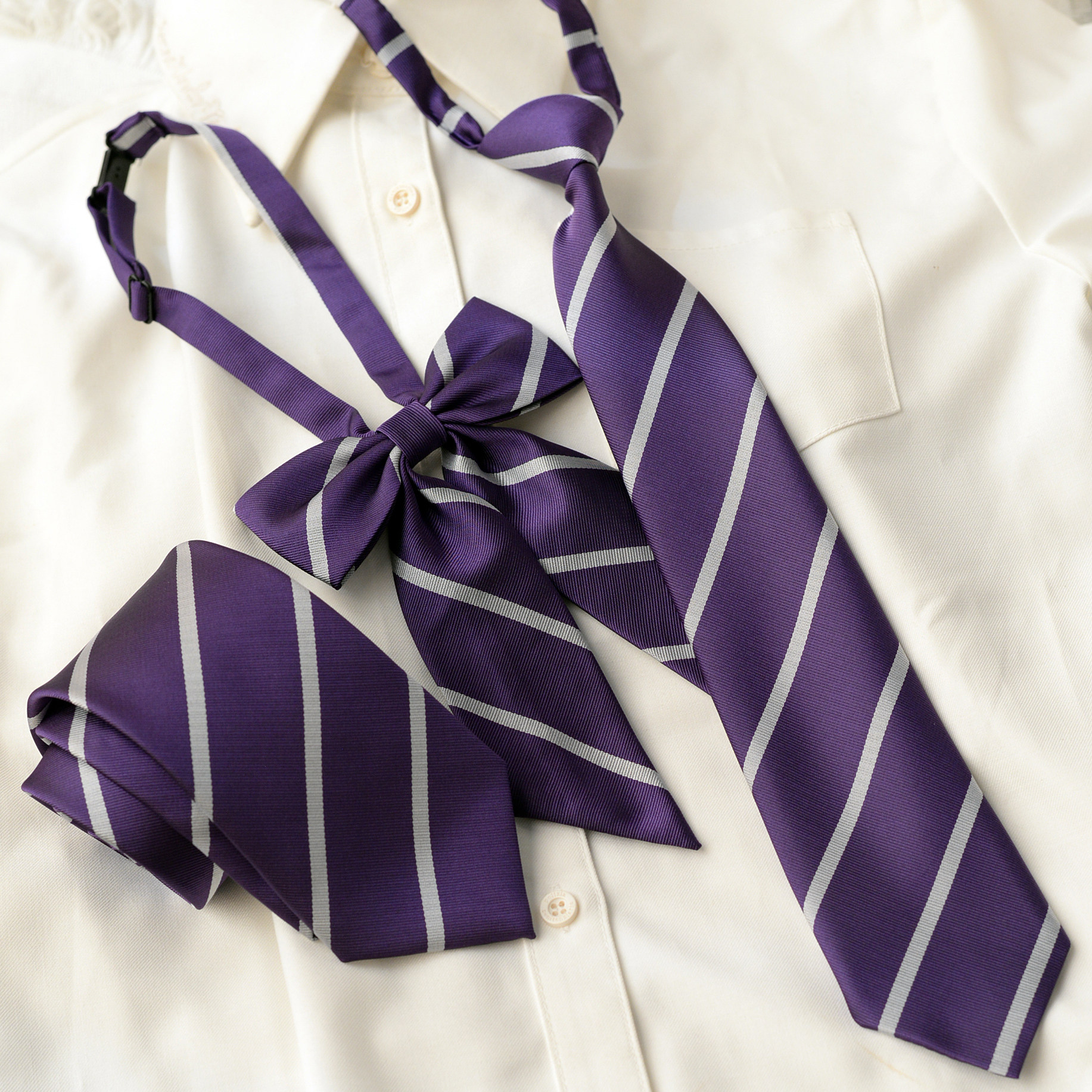 紫雾灰纹领带手打长款休闲条纹紫色免打短款帅气酷领花jk衬衫学院,服饰配件/皮带/帽子/围巾,领带,淘宝优惠券,粉丝福利购,淘宝优惠卷