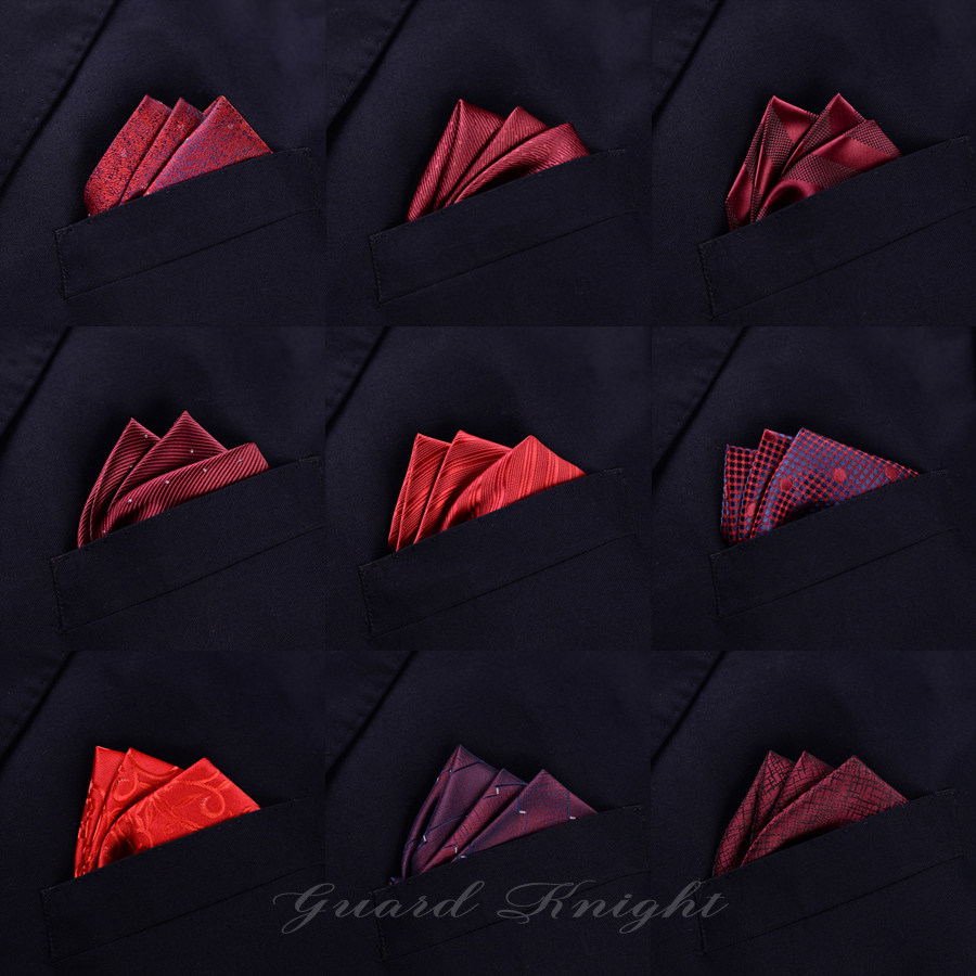 男士西装口袋巾商务结婚红色方巾 婚礼手帕胸巾正装潮男配饰英伦