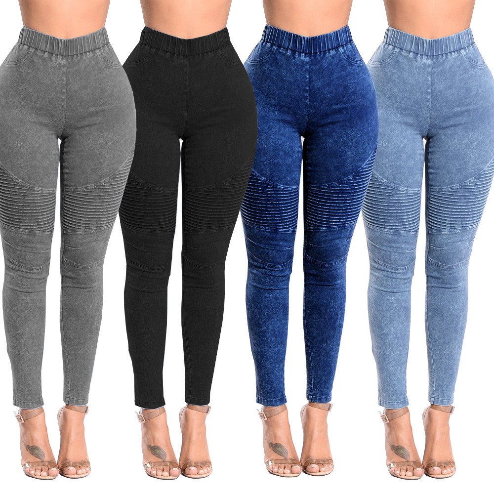 plus big size woman pants girl trousers女牛仔裤women jeans