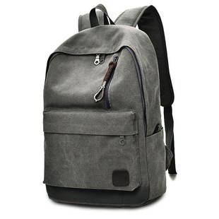 men canvas Backpack boys travel bags student laptop bag