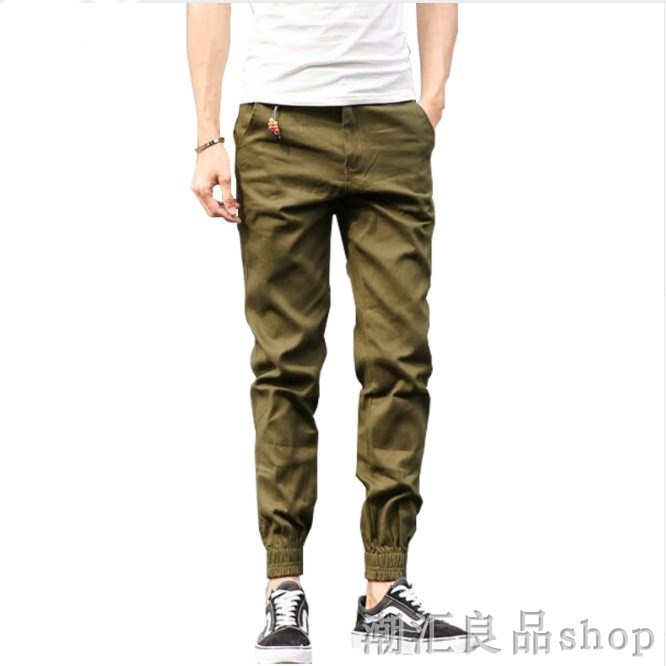 men cargo pants man slacks male sweat pants男休闲宽松运动裤