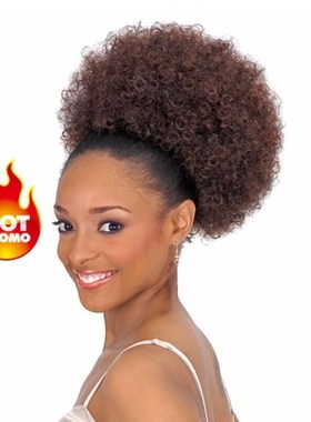 afro puff 蓬蓬包 Black woman Fashion Hairpiece Hair Bun Wig