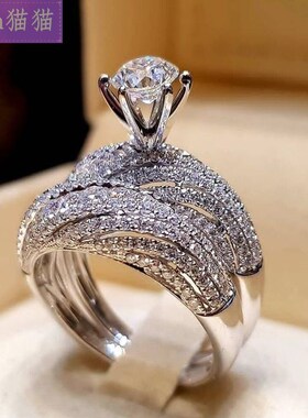 Engagement Ring White Female Women Wedding Rings Jewelry