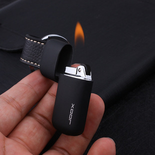 Mini Keychain Torch Lighter Free Fire Flint Butane Gas Light