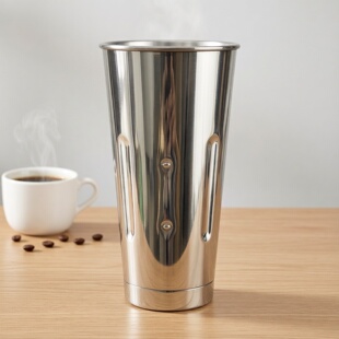 霸王奶昔机Y90B配件不锈钢杯奶昔杯搅拌机奶茶料理机奶泡机搅拌杯