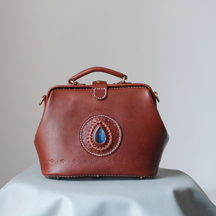 大号 纯手工手提口金包 宝石镶嵌 ｜复古医生包斜挎包 天使之眼