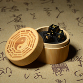 原创六十四卦六爻周易八卦文玩诸葛起卦大注解骰子宝石筛子