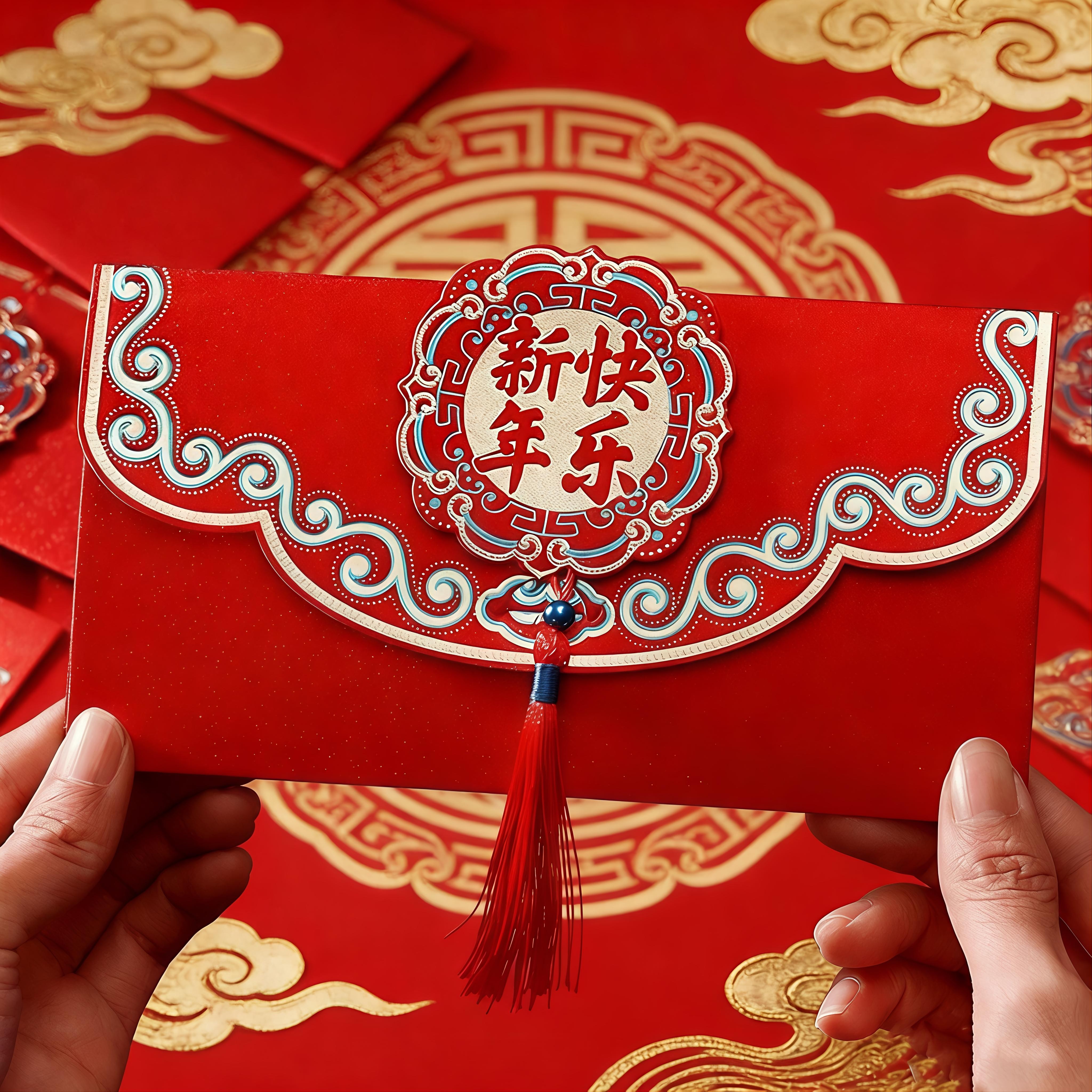 中式横版2026马年红包通用利是封个性创意高档流苏开业高升红包袋,节庆用品/礼品,红包/利是封,淘宝优惠券,粉丝福利购,淘宝优惠卷