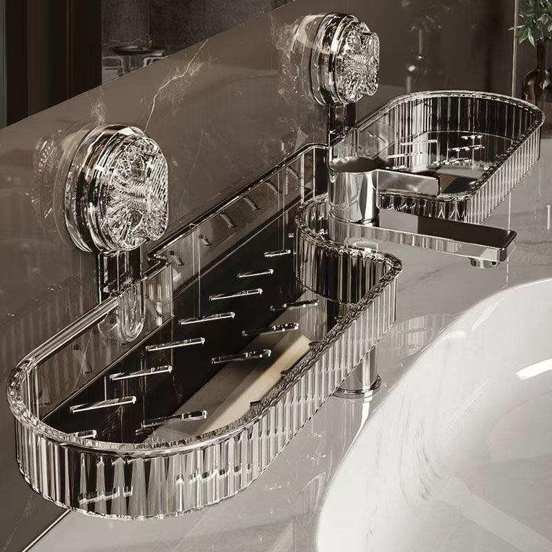 卫生间壁挂式置物架免打孔