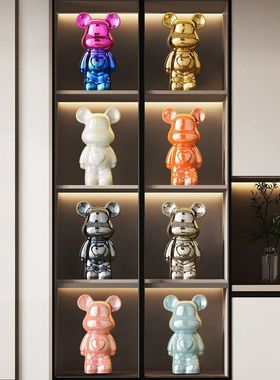 暴力熊客厅电视柜轻奢高档陶瓷酒柜装饰品摆件家居网红新家新房子