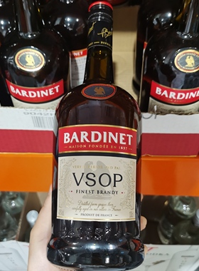 Costco开市客代购 法国进口BARDINET必得利白兰地VSOP洋酒1L装