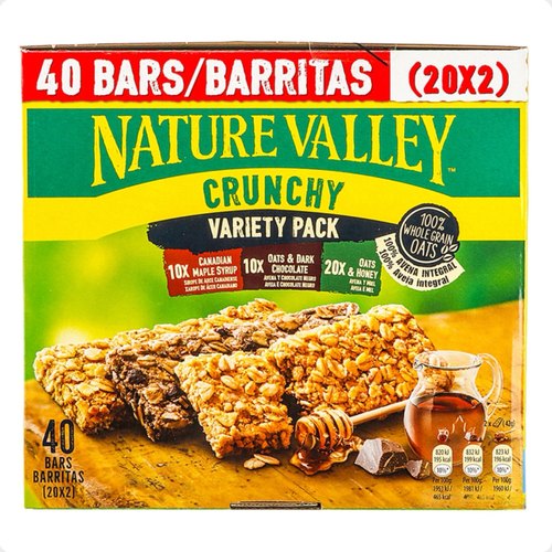 Nature Valley西班牙进口天然山谷香脆燕麦棒代餐零食1.68kg