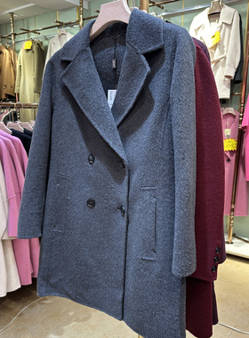 双面羊绒大衣中长款女2025秋冬新款妈妈装宽松羊毛外套GR25203