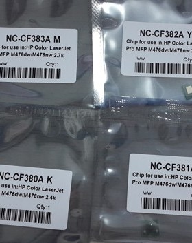 适用HP CB384A 385 386 387芯片HP6015 6012 6040粉芯片硒鼓芯片