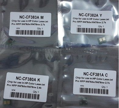 适用HP CB384A 385 386 387芯片HP6015 6012 6040粉芯片硒鼓芯片