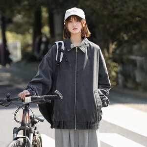 1404-1-96112-p80高品质棒球服 潮流 冲锋衣中性风外套 休闲百搭图片