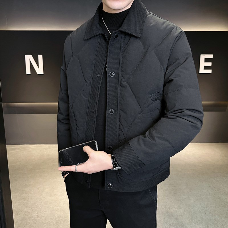 1404-2-BK202—P169 高品质印花50绒棉衣潮流时尚简约休闲百搭1帅