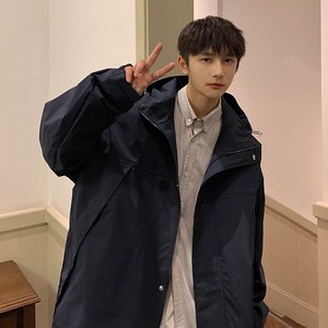 1404-1-9216-P70港风夹克外套纯棉高品质风衣夹克做工精细,类似黄金风衣的穿搭图片