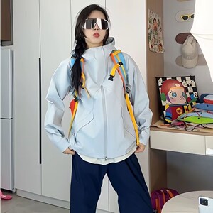 1404-2-17988-p58--2025 休闲宽松 青少年 夹克 冲锋衣图片