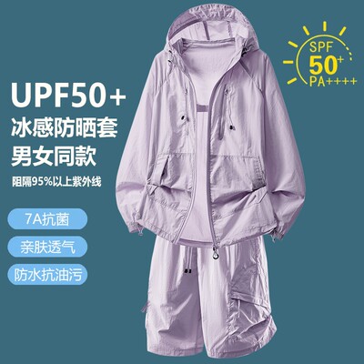 1404-2-26666-p44--2026新品 男女同款 防晒降温 清凉透气 套装防