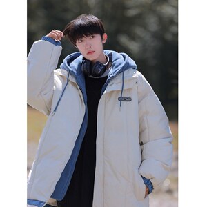 男女 加厚 新款 棉服假两件 港风 棉外套1404-1-MY9339-P65图片