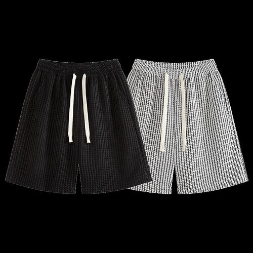 1404-DK9159-P27--2026新品短裤肌理感男女立体简约垂感五分裤