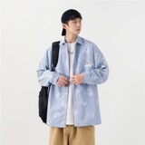 1404-2-c39-P40新款时尚青少年潮流港风衬衫，男装衬衫，星座1404-2