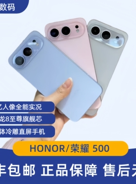 honor/荣耀 荣耀500水晶岛设计8000mAh青海湖电池第4代骁龙8s pro