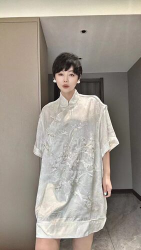 小辫子26458新款大码女装胖mm