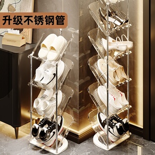 26新款高颜值家用多层鞋架进门口窄小型宿舍省空间斜放鞋子收纳架