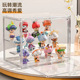 2026新款 加厚透明手办收纳盒桌面防尘箱子泡泡玛特盲盒公仔展示架