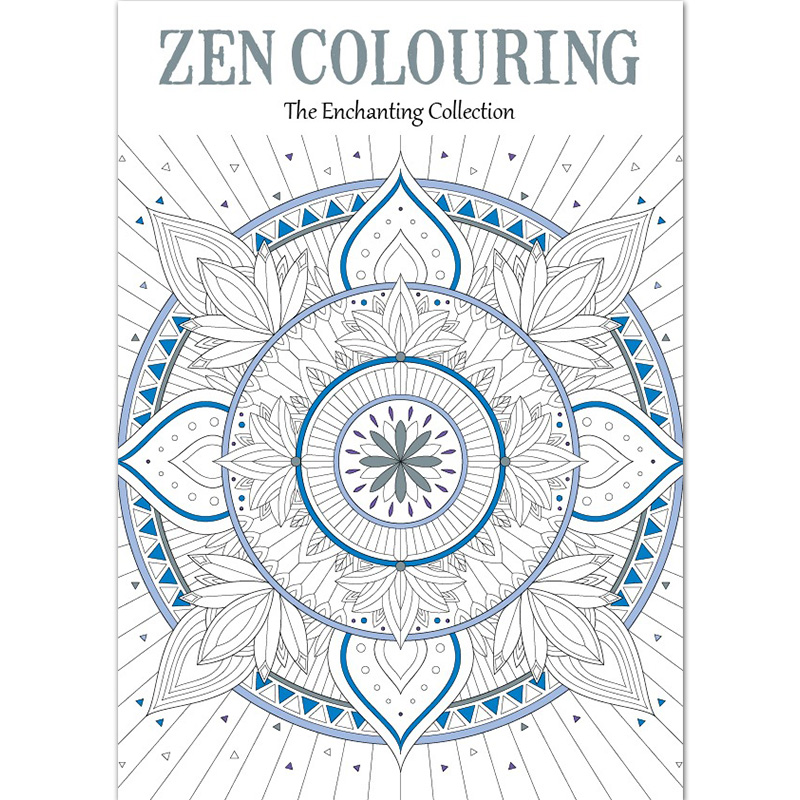 【单期】Zen Colouring  英国版艺术涂色填色绘图精神解压英文杂志 期刊英语书籍