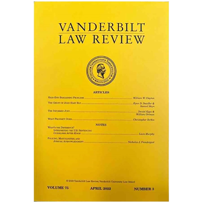 大学法律评论Vanderbilt