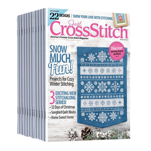 【单期可选】Just Cross Stitch 非常十字绣 2025/24年刊  美国十字绣手工国外期刊英语英文杂志