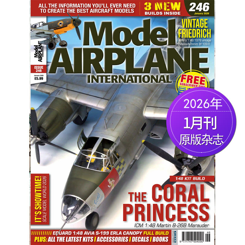 【单期可选】Model Airplane International 2025/2026年月刊 英国飞机模型制作英语国外期刊杂志