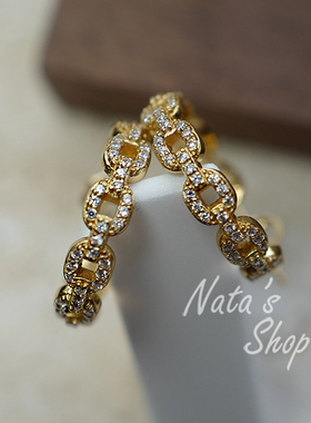 经典复刻！Natalia系列 原创设计 925银 华丽链条耳环